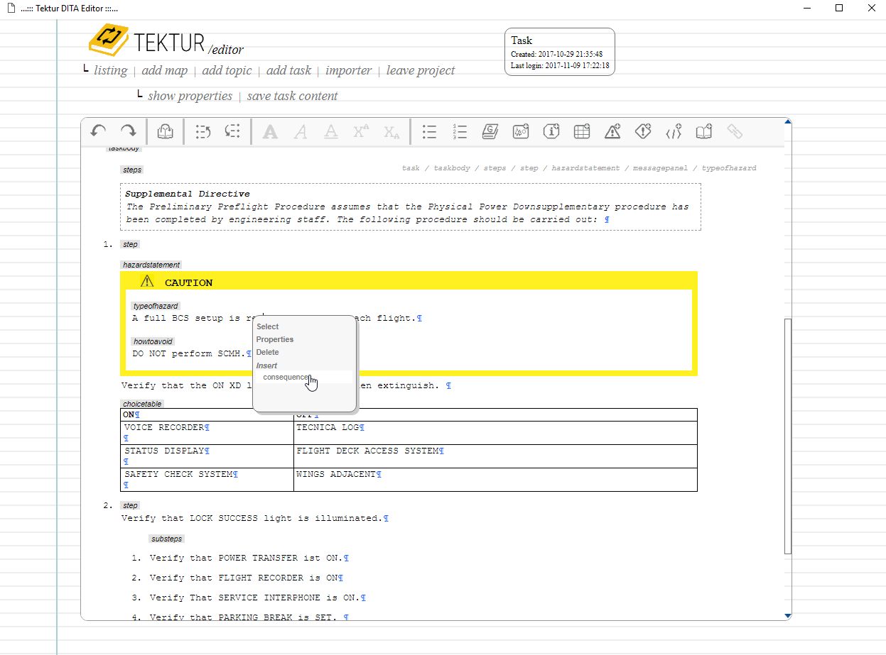 Procedure PFP Editor