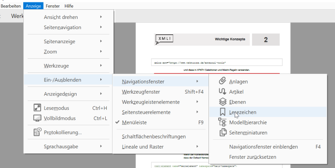 Bookmarks Settings