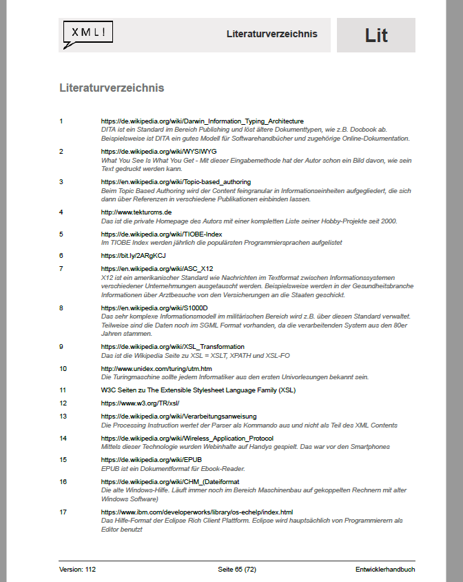 List of References